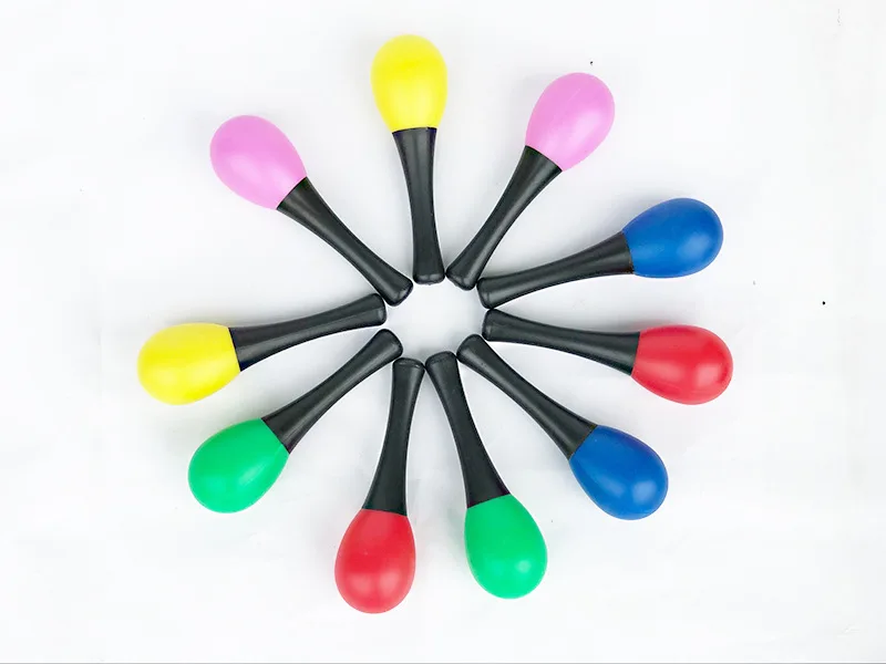 Orff ударный инструмент пластиковый maracas детская ручка sha dan маленький песочный молоток детская игрушка песочный молоток