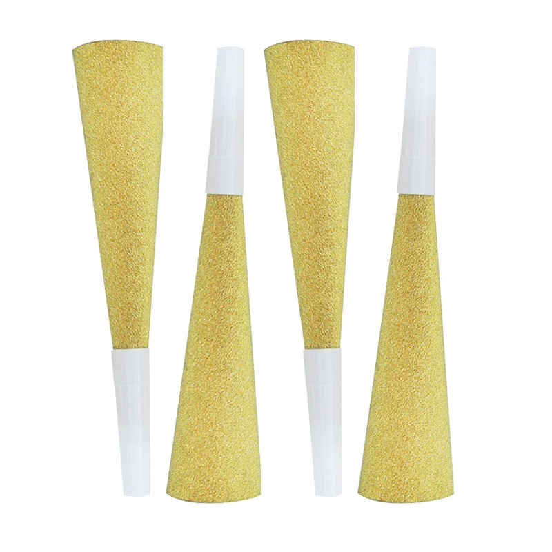 gold 6pcs 6 шт., блестящие золотые бумажные вечерние реквизиты для детей на день рождения, игрушечный свисток - Цвет: gold 6pcs