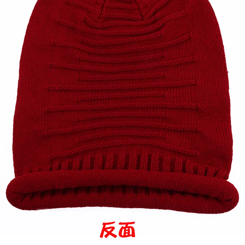 Новые женские зимние шапки, вязанная шерстяная Повседневная шапка Gorros, Толстая теплая шапка, шапка бини для женщин