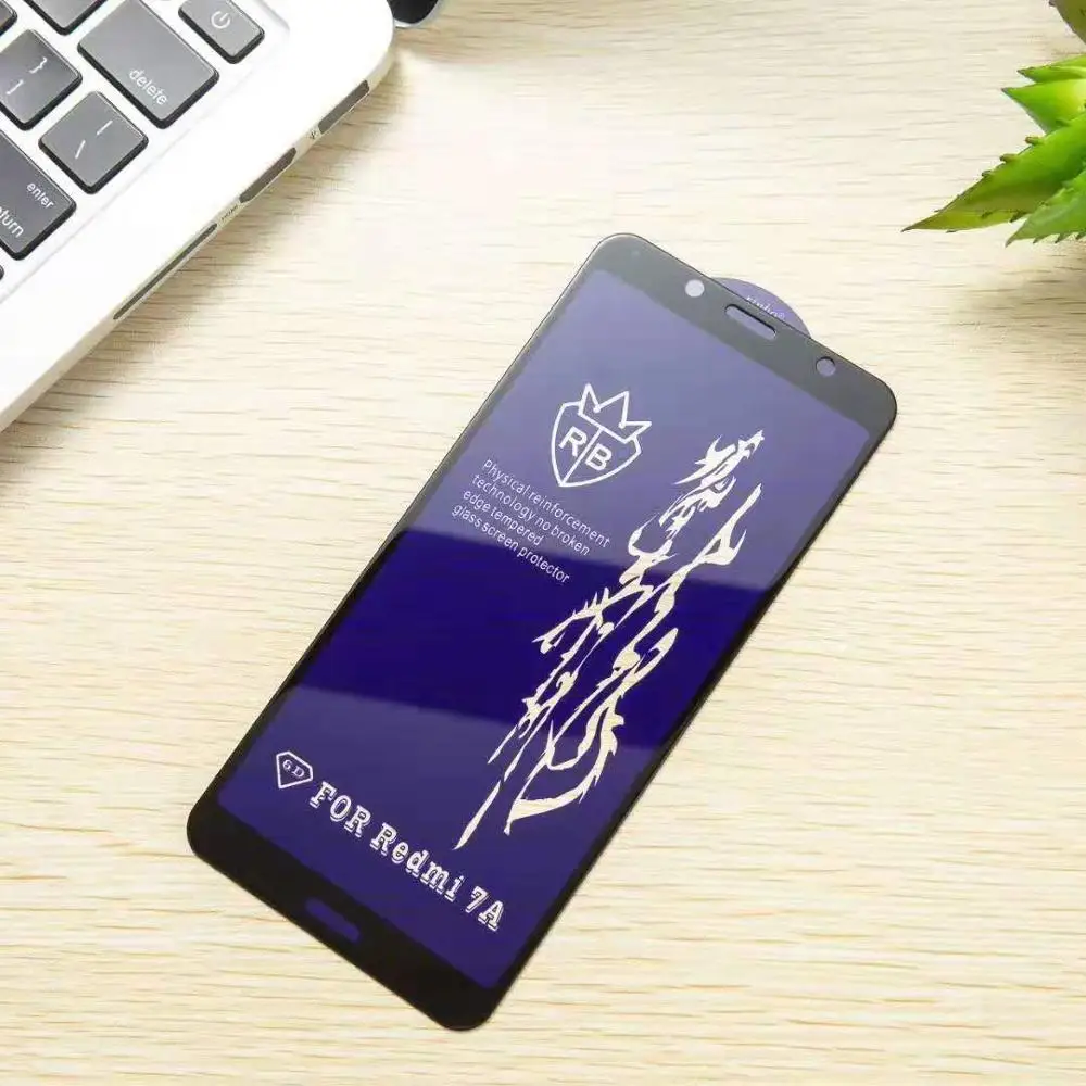 Bonaier абсолютно полный Клей закаленное стекло пленка для Xiaomi Redmi 7A 7 A черный экран протектор+ подарки