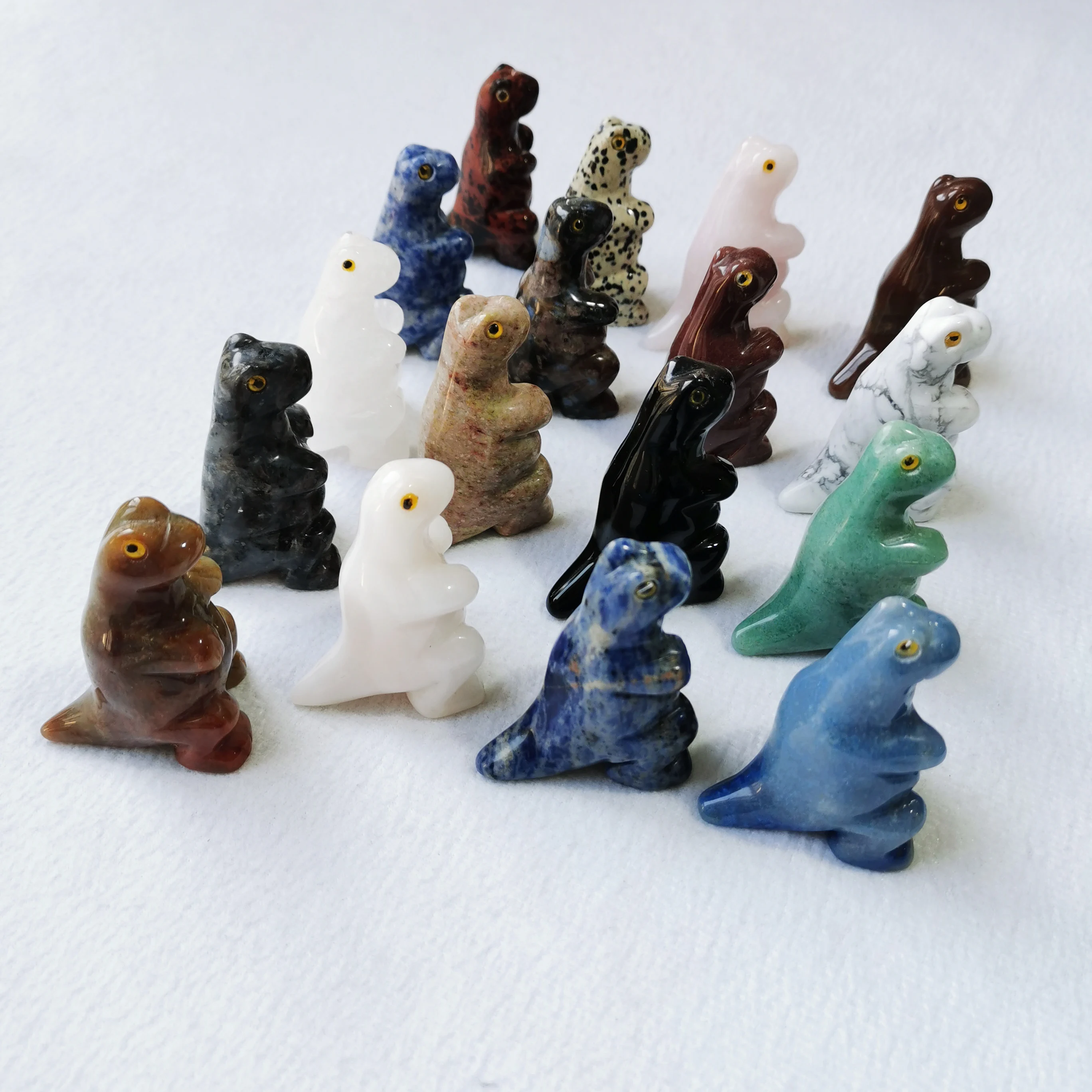 

2,5 дюймов Натуральные лечебные ручные ремесла маленький динозавр Хрустальная резьба для украшения дома LJ