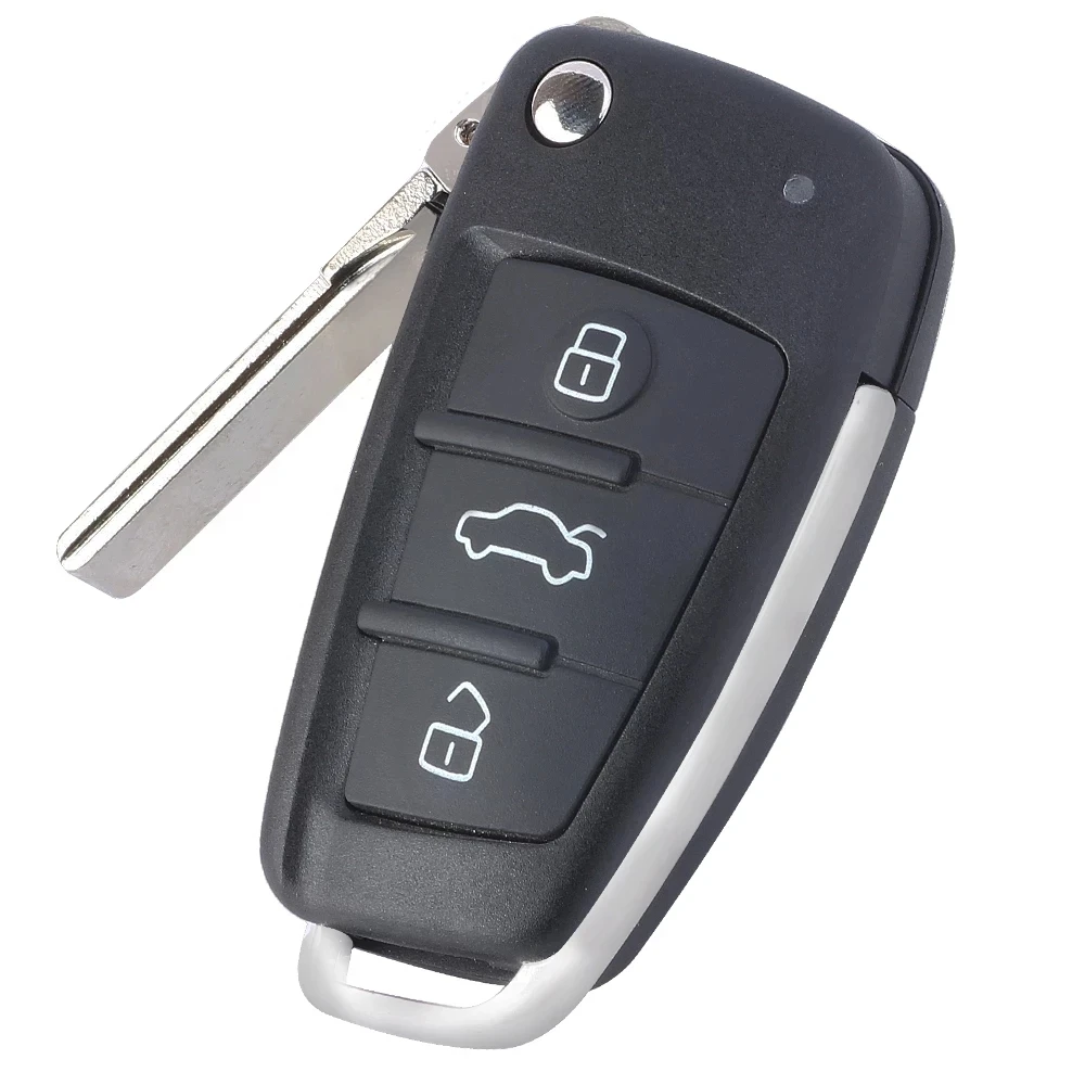KEYECU 433MHz 315MHz ID48 / 8E Chip Remote Car Key Fob 8E0837220Q 8E0 837 220 Q K D For Audi A4 S4 RS4 2005 2006 2007 2008 2009