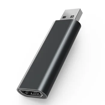 

Mini Computer Components Dongle Loop Out USB2.0 HDMI Video Card Game Recording Live Streaming Aluminium Alloy HD 1080P
