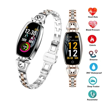 

Smart Bracelet Women Activity Fitness Tracker Wristband for Female Girl Heart Rate Monitor Blood Pressure IP67 Waterproof Watch