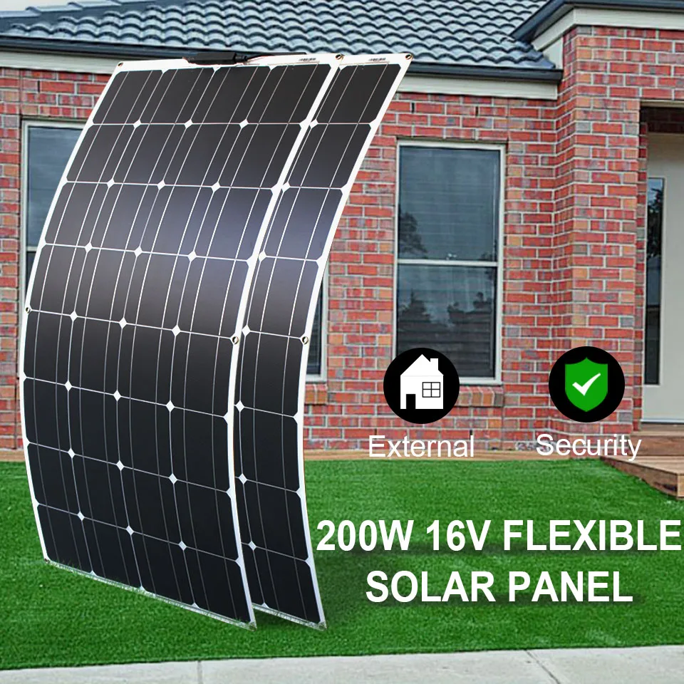 200w Гибкая солнечная батарея по оптовочной ценеоп 100 ватт крыши дома подойдет как