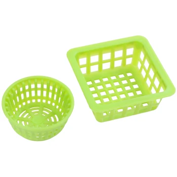 

1/12 Dollhouse Miniature plastic basket for washing vegetable fruit 6pieces