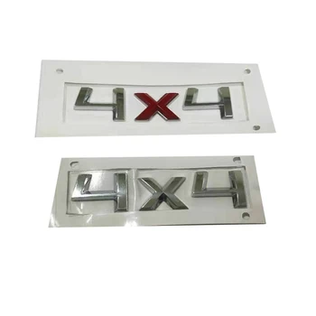 

New Car Sticker 3D ABS Decal Logo For Skoda Octavia YETI Red 4x4 Rear Trunk Boot Lid Emblem 5LD 853 687 H 5LD853687H Car Styling