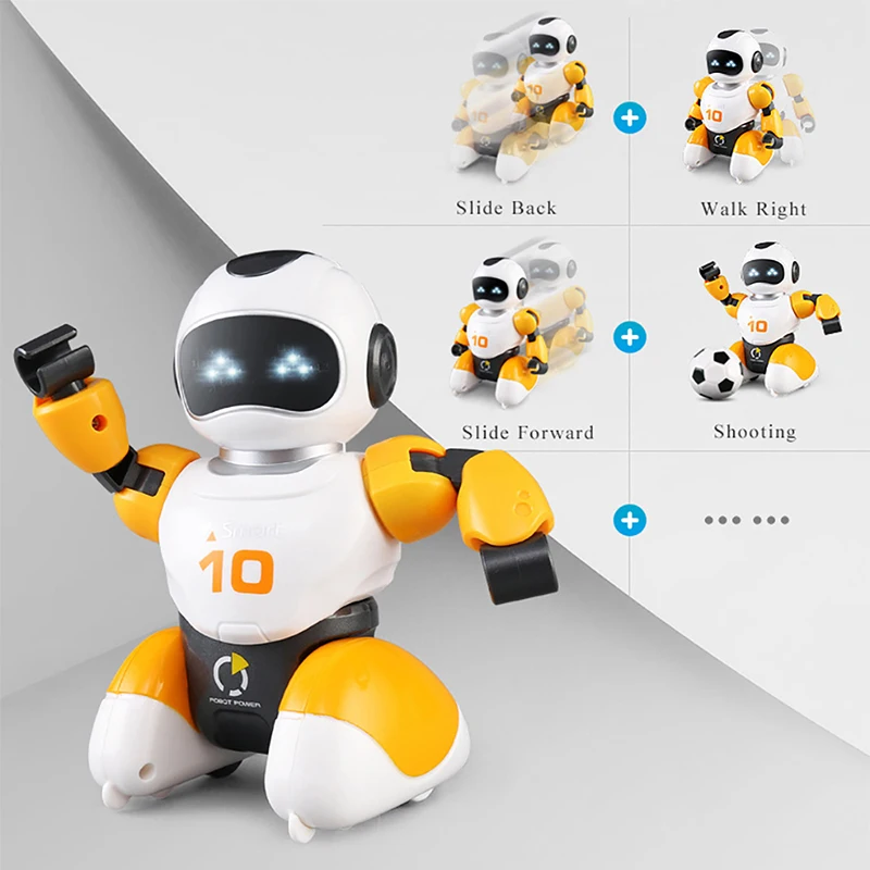 RC робот-футболист Электрический танцующий футбольный симулятор роботы программируемый развивающий интеллектуальный пульт дистанционного управления роботизированные детские игрушки