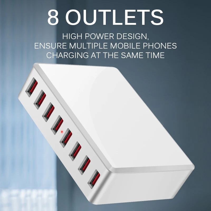 8 портов USB зарядное устройство для huawei HUB Мульти usb зарядная док-станция Универсальный телефон Настольный настенный ЕС США штекер зарядное устройство для телефона Зарядка
