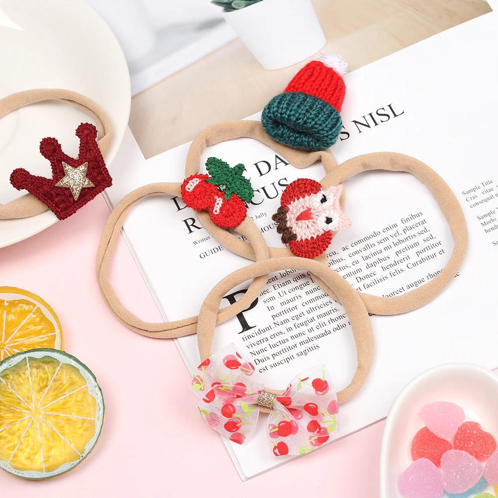 1 шт. эластичный Цветочный венок ободок для маленьких девочек милый детский