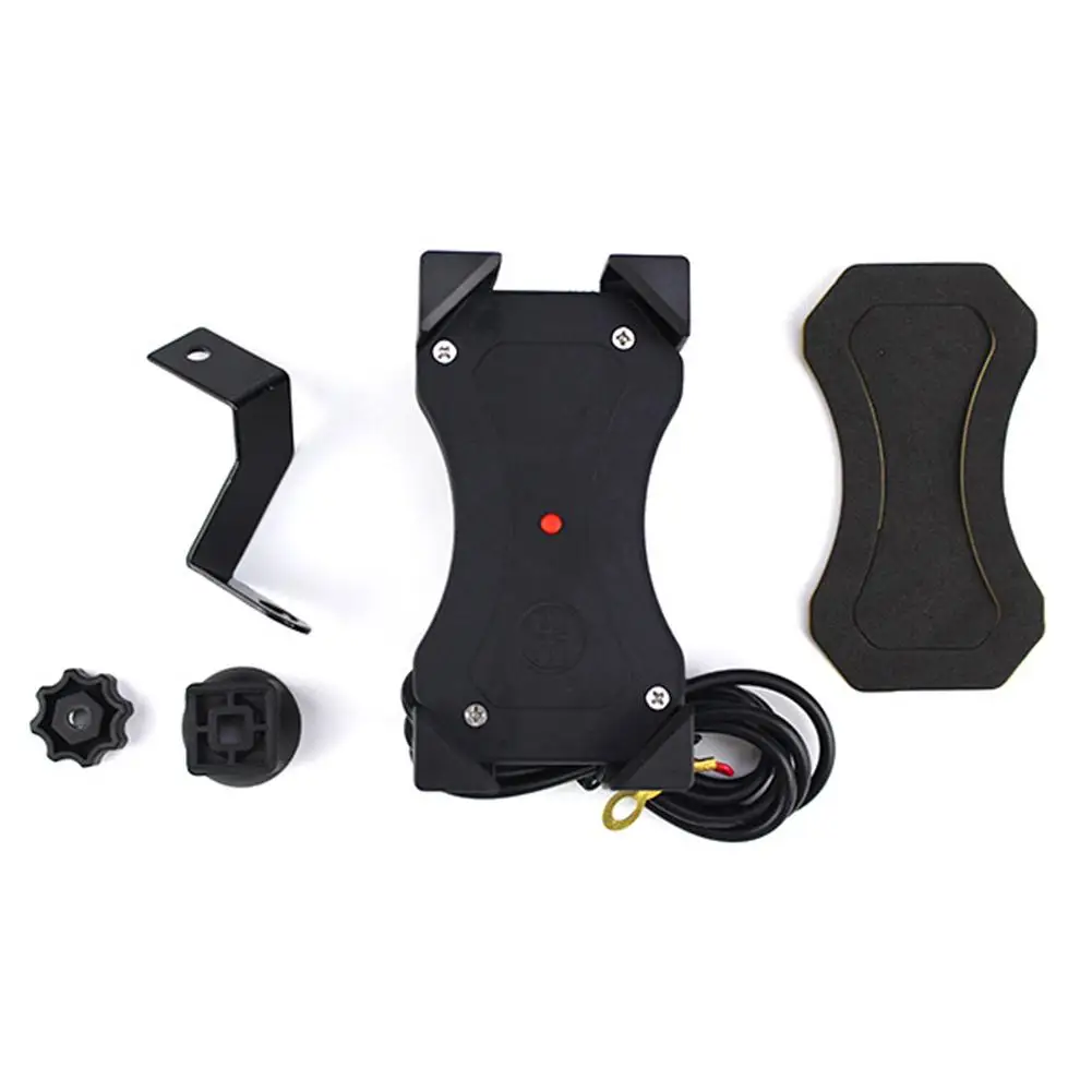 New Telescopic Motorcycle Car Phone Holder Supports USB Charging Frosted Surface 360 Bicycle Bike Bracket