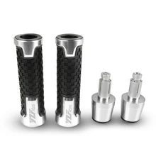 7/" 22 мм CNC руль мотоцикла, аксессуары рукоятки «Грипсы» бар ручной заглушка для розетки рукоятки резиновые для YAMAHA YZF R25 с логотипом