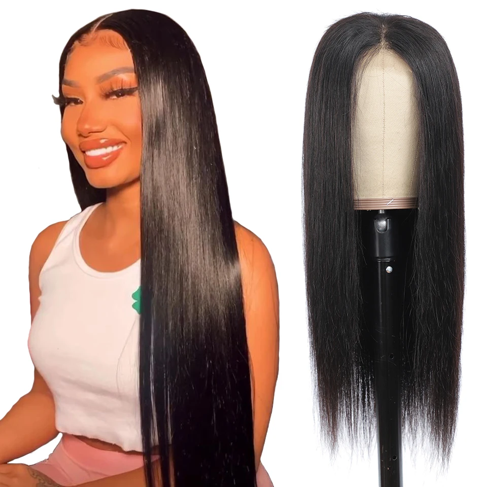 Parrucche frontali in pizzo 13x4 parrucche brasiliane diritte per capelli umani parrucca frontale in pizzo 360 parrucche Pre pizzicate con chiusura in pizzo 4x4