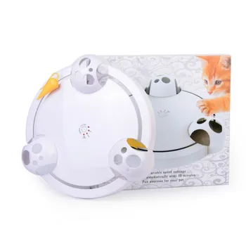 

Pet Cat Toy Mice Shaped Interactive Turntable Toys for Cats Kittens Automatic Electric Mice Catch Toy Pets Supplies