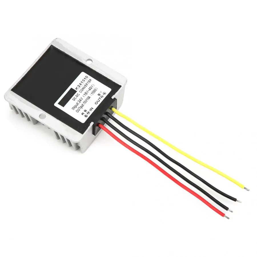 Мощность конвертер IP67 DC-DC 24V 15V для промышленной электрической Установка 10A 150 Вт для автомобильных электрических сигналов тревоги радио