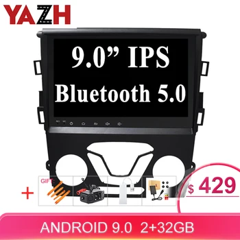 

YAZH Android Car DVD Player For Ford Mondeo Fusion 2013 2014 GPS Navigation 1 Din Car Radio Multimedia WIFI Stereo Headunit TPMS