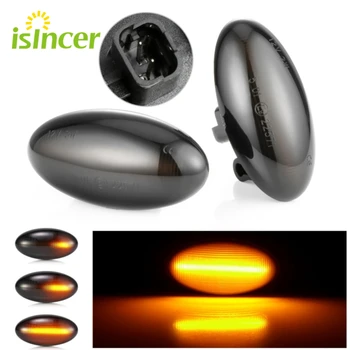 

2pcs Led Dynamic Turn Signal Side Marker Light Sequential Blinker Lamp For Peugeot 307 206 407 107 607 1007 Partner Expert