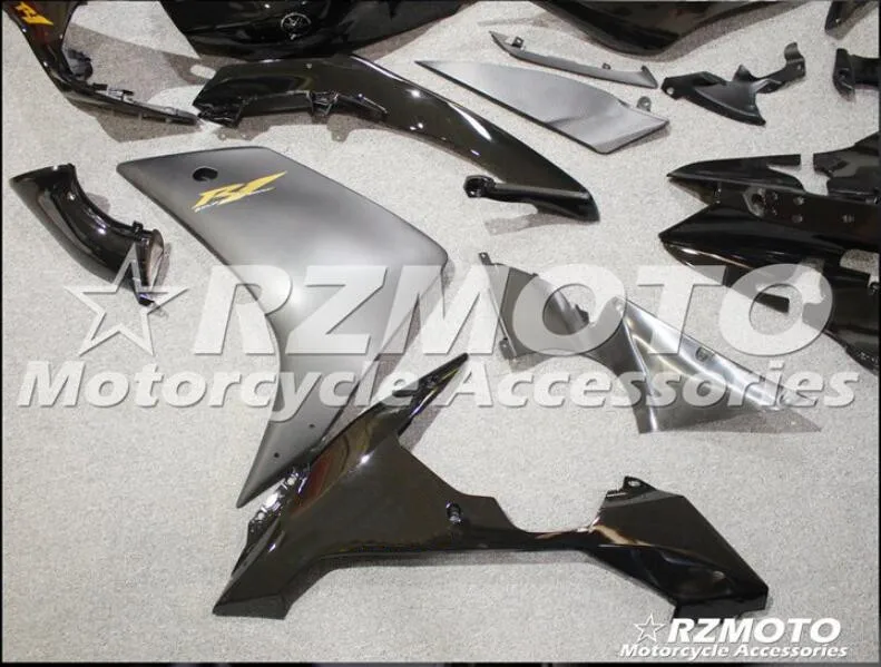4 подарки ABS прессформы Мотоцикл Обтекатели подходит для Yamaha YZF-1000-R1 2007 2008 07 08 обтекатель кузова набор на заказ черный серый