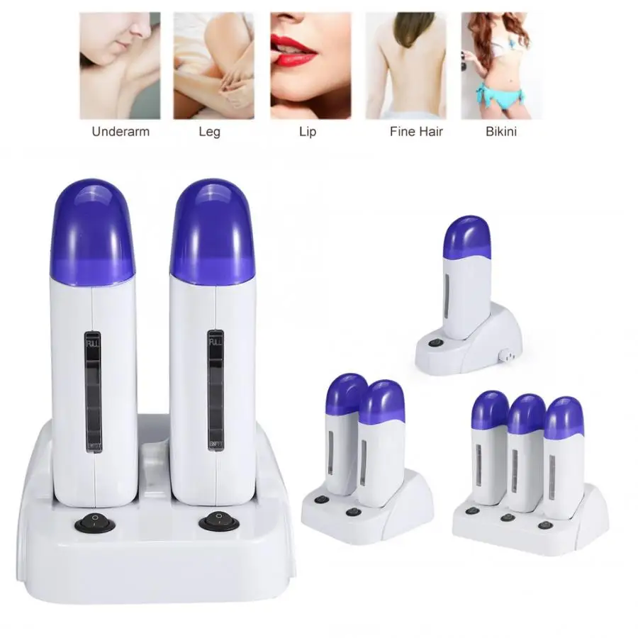 

3 Types Wax Cartridge Heater Wax Roller Depilatory Roller Warmer Heater Waxing Body Skin Hair Removal Wax Heater Machine