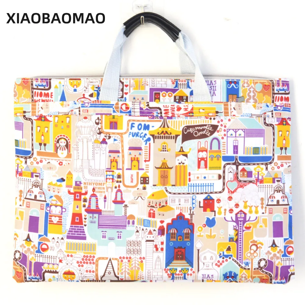 

A4 File Bag File Folder Documents File Bag Stationery Filling BAG School Office Storage File Pouch Holder Zipper Double Layer
