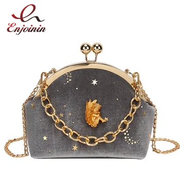 

Corduroy Angel Sequins Shell Shape Women Purses and Handbags Party Clutch Bag Shoulder Chain Bag Crossbody Bag Ladies Shell Bag
