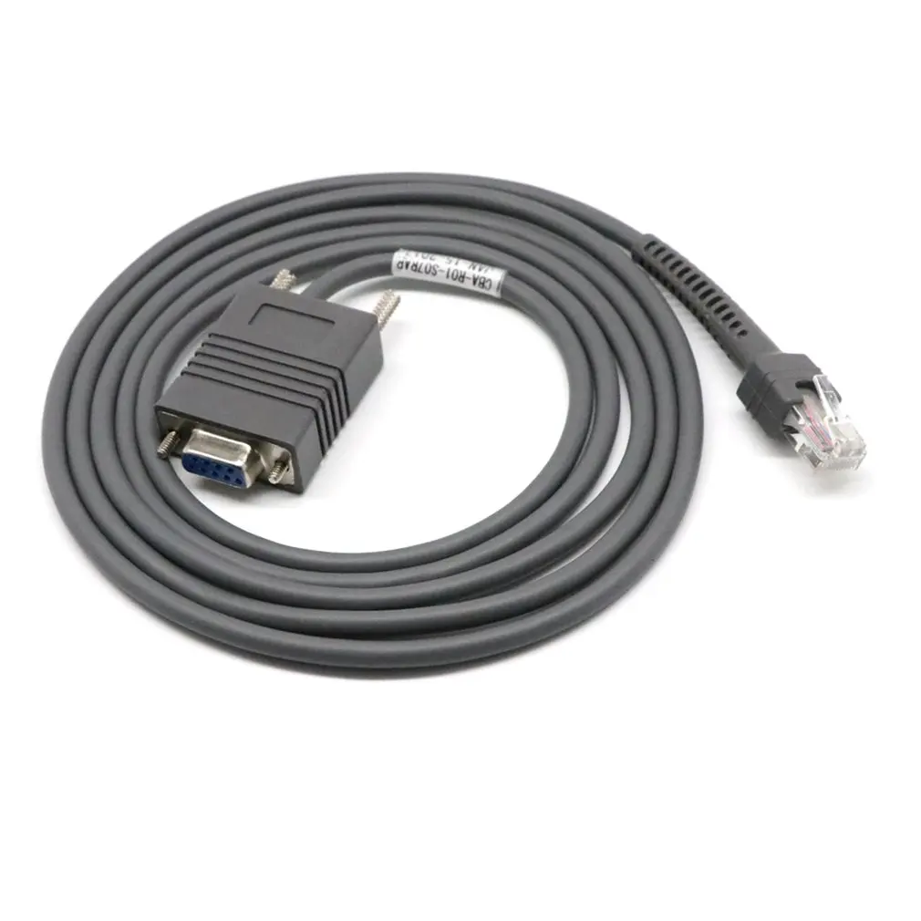 9 Pin RS232 последовательный кабель 7 футов RJ45 к DB9 для символа сканер штрих-кода CBA-R01-S07PAR