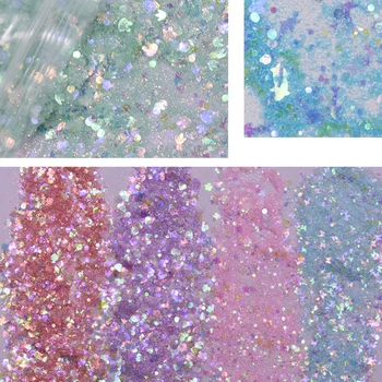 

500g/Pack Flake Nail Glitter Various Paillette Nail Sequins Dolphin Stars Design for Nail Art Decoration Holo Shiny Sequins Mix