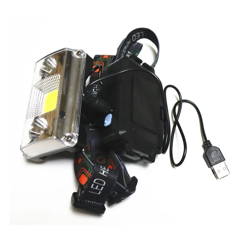 Налобный фонарь светодиодный фонарь для кемпинга USB+ зарядка рыболовные Налобные фонари фонарик головной свет прожекторный фонарь прожектор