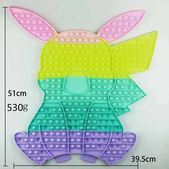 50cm Grand Big XXL Pop Pikachu Rainbow 