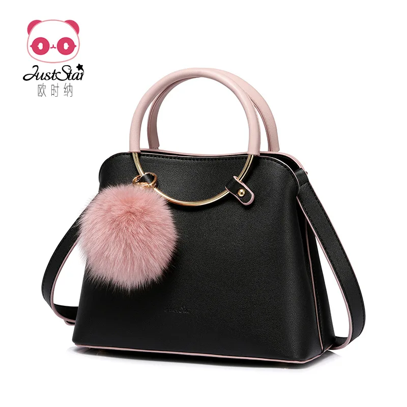 

EU Is Satisfied WOMEN'S Bag 2019 New Style Fashion Furry Ball Handbag Autumn And Winter Casual Large-Volume Women's Crossbody Ba