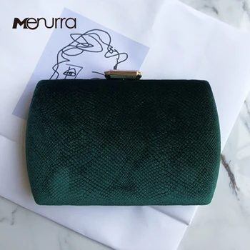 

Velvet Hard Case Box Clutch Evening Bags Diamond Clutch Purses Handbags with Shoulder Chain for Ball Party Prom