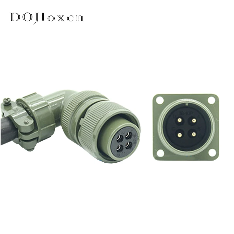 Plugue de Eletricidade de Aviação Padrão Militar Cotovelo Reto Conector Macho e Fêmea Ms5015 Ms3108a18-10s p Ms3102a Pinos Conjunto
