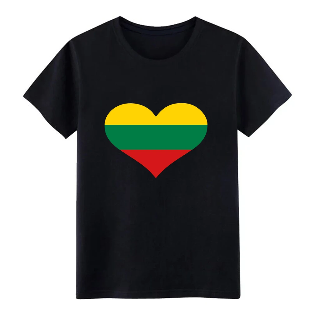 

Men'S Lithuania T Shirt Character 100% Cotton S-3Xl Solid Color Anti-Wrinkle New Fashion Summer Style Letters Shirt