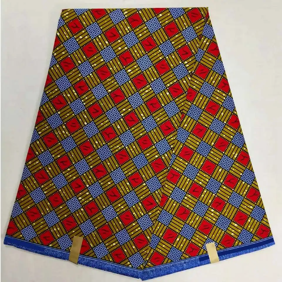 Mitex Печать Ткани Хлопчатобумажные для изготовления платьев юбки/африканские ткани Kitenge ткани африканская Pagne NAR-31