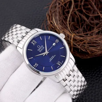 

Omega- Luxury Brand Ceramic Bezel Mens AAA Mechanical SS 007 Automatic Movement Men Watch Designer Watches Wristwatches 6393