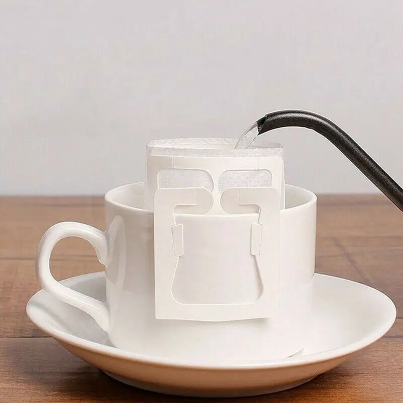 50 PCs Single Serve Disposable Hanging Ear Drip Coffee Filter Bags Pour
