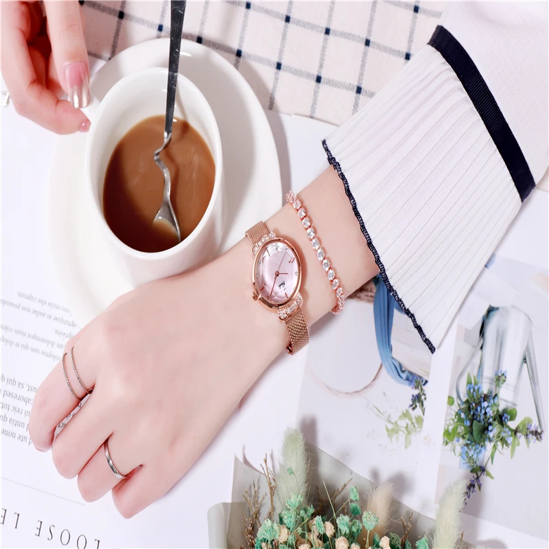 

Luxury Ladies watch women brand quartz wristwatches stainless steel watches rose gold woman wrist watch gifts sale Accessories
