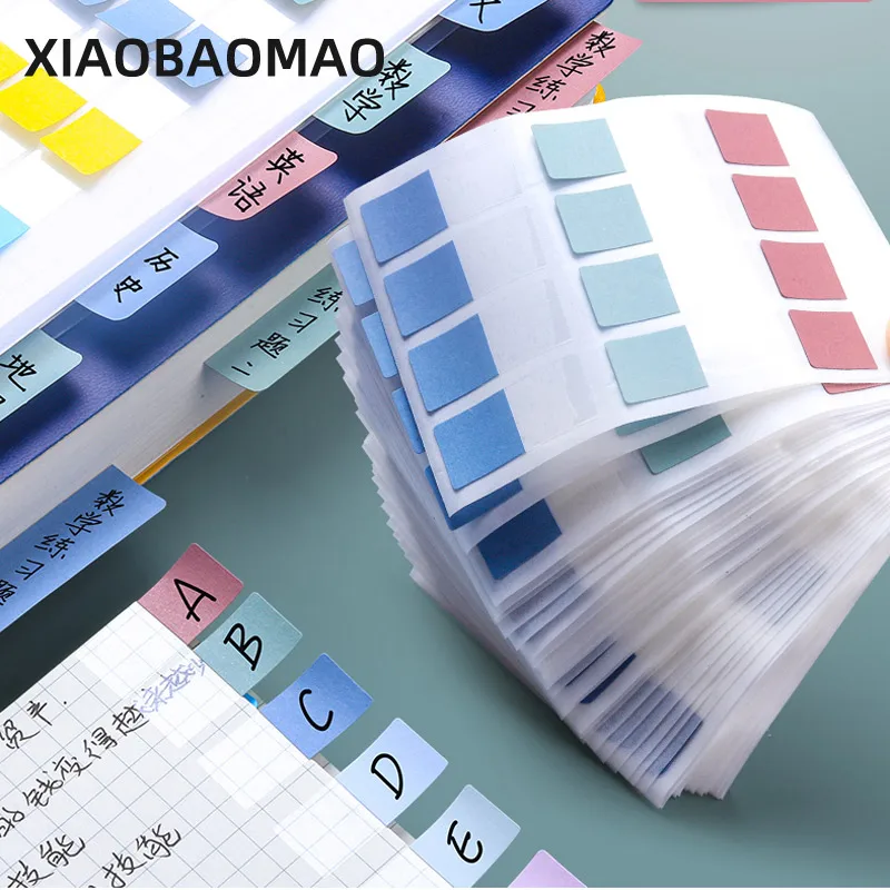 Cute Morandi Retro Macaron Color Stick Markers Book Page Index Flag Sticky Notes Korea Office School Supplies sticker Memo Pad