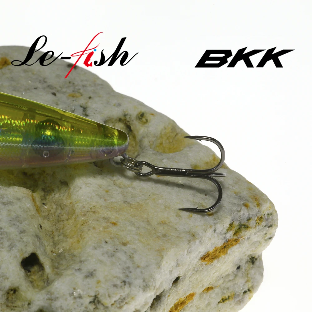 Le Fish 100mm 19g 탑워터 표면 루어 워크 더 도그 베이스 파이크 스파로우 워블러 스틱 미끼 플로팅 펜슬 포퍼
