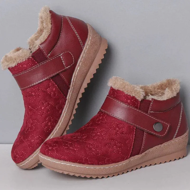 Botas planas con plataforma para Mujer, botines informales con hebilla, cómodos, a la moda, para invierno|Ankle Boots| - AliExpress