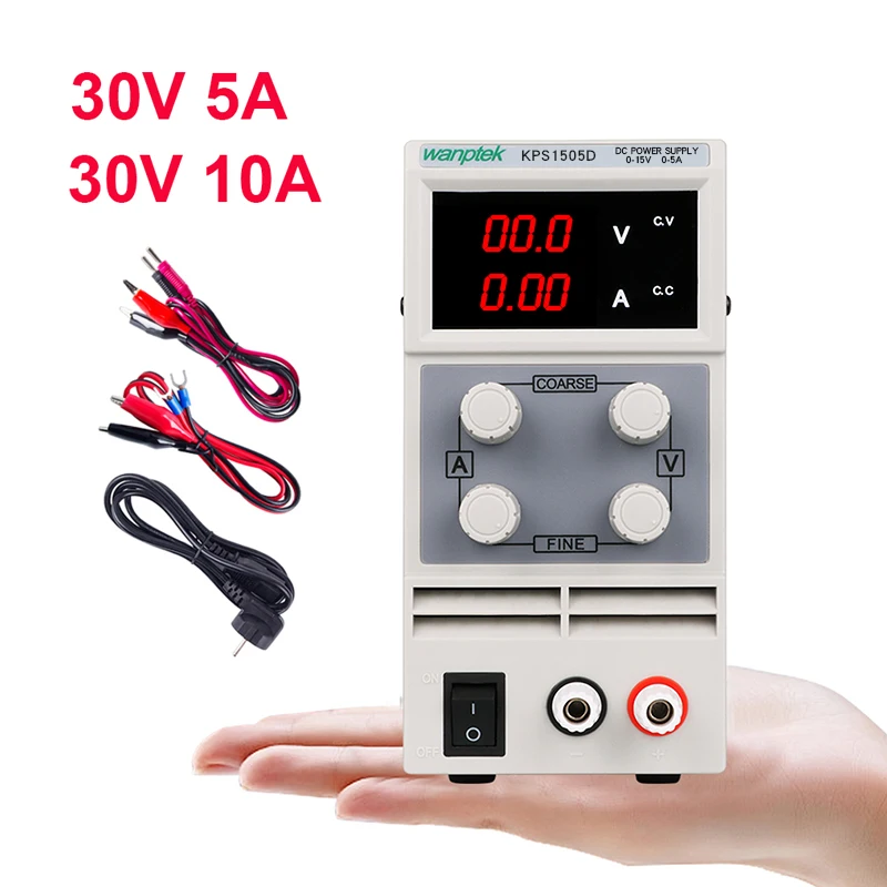 

DC Lab Power Supply Adjustable Laboratory 30V 10A Switching Bench Source Digital Voltage Stabilizer Current Regulator DC 3010D