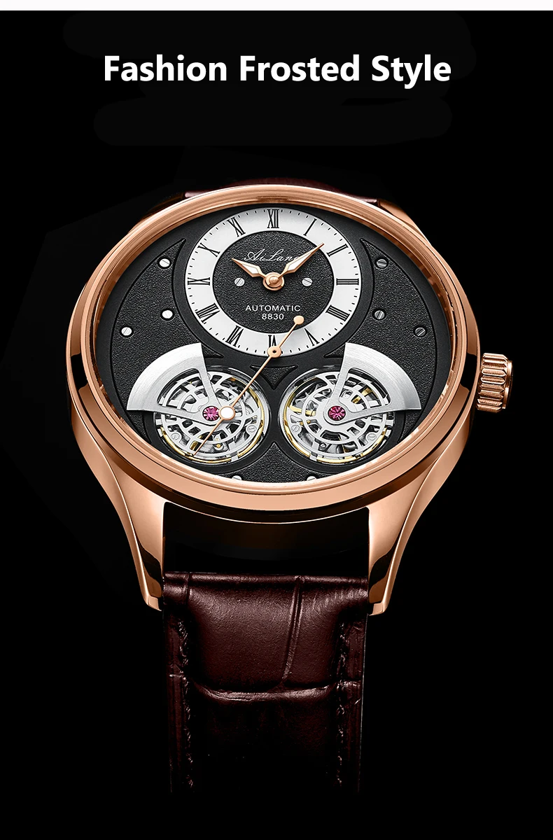 AILANG 2023 New Classic Double Tourbillon Automatic Watch For Men Leather Luminous Hands Mechanical Watches Mens Reloj Hombre_voghion.com