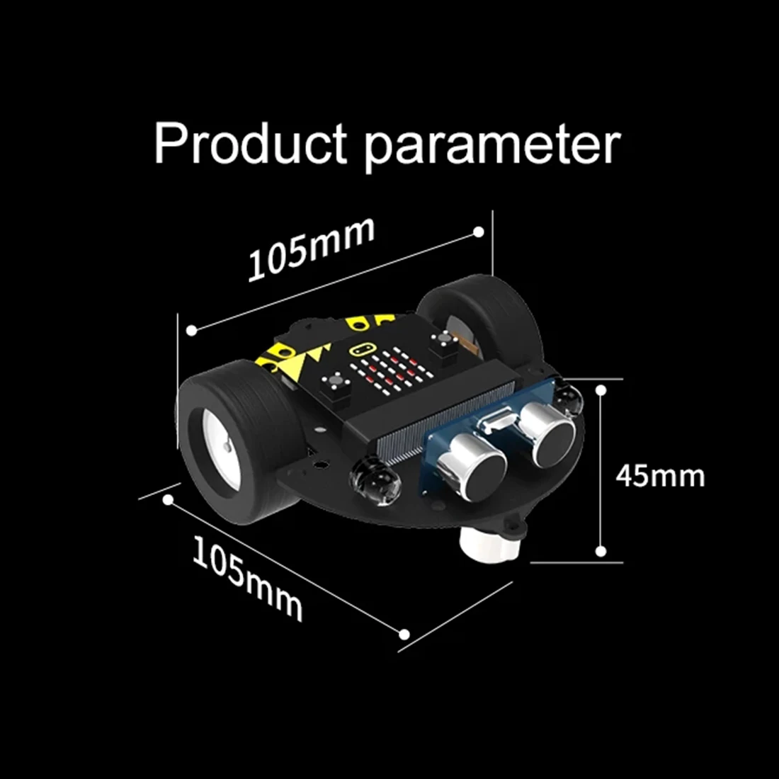 DIY Obstacle Avoidance Smart Programmable Robot Car Educational Learning Kit With/Without Mainboard For Micro:Bit Kids Toy Gift