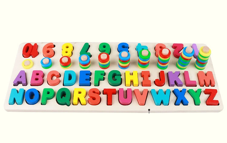 Дошкольный деревянный монтессори игрушка подсчет геометрической формы познавательный, на поиск соответствия раннее развитие ребенка детские математические развивающие игрушки