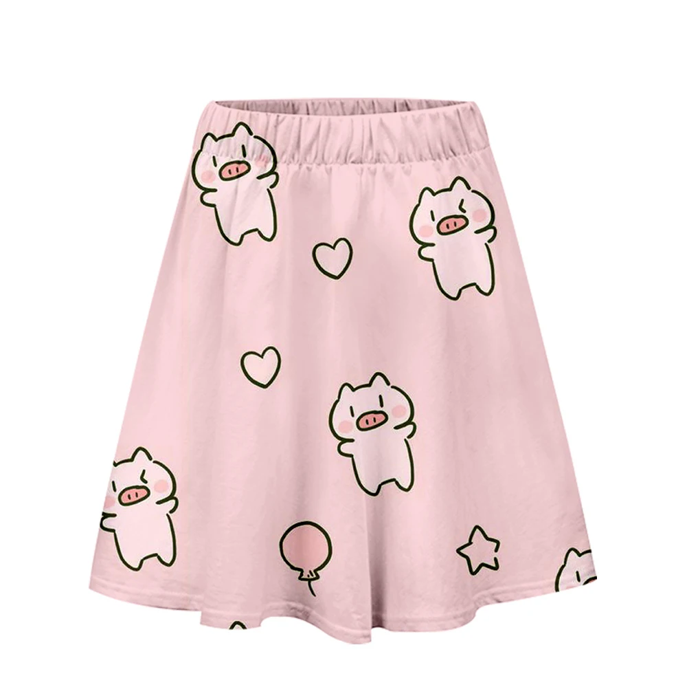 kawaii свинка юбка Харадзюку Повседневная стиль Харадзюку поп юбки новые сексуальные Kpop Женские повседневные Горячая Распродажа kawaii свинка юбки