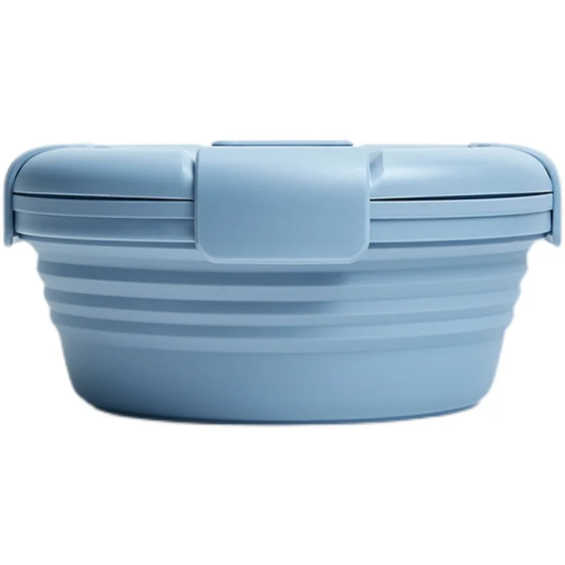 STOJO-Portable Silicone Bowl for Picnic, Multi-function, Foldable, Picnic Lunch Box, Office Travel Essential, Outdoor