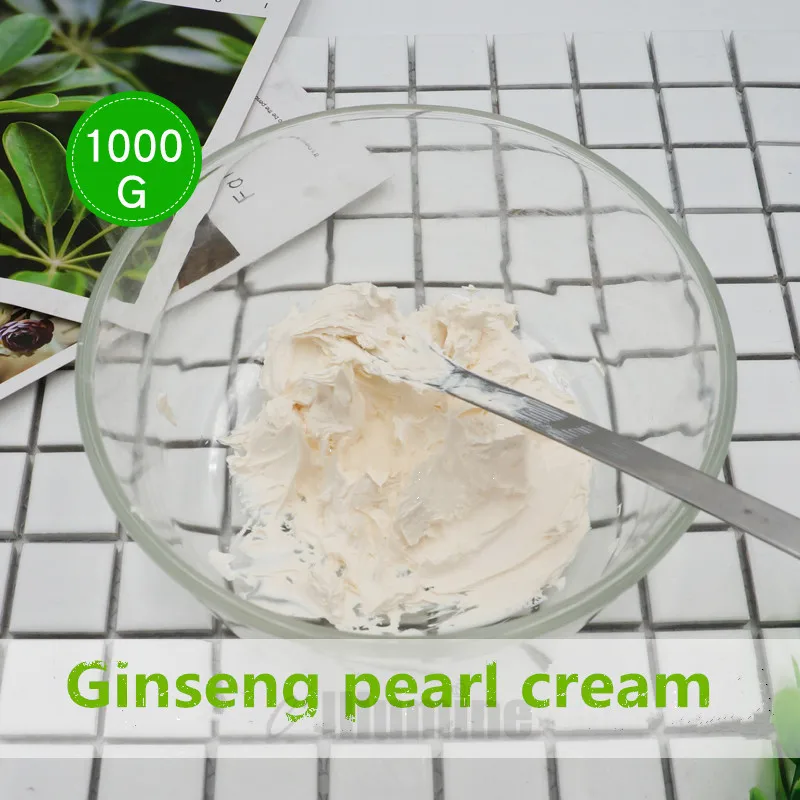 

1000g Ginseng Pearl Cream Day Cream Tender Skin Nourishment Fade Pimples Brighten Skin Tone Lazy Isolation Ginseng Cream OEM 1kg