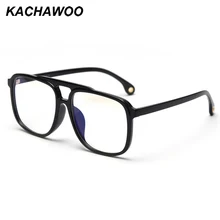 Kachawoo, женские очки по рецепту, анти синий светильник, черная прозрачная оправа tr90, мужские очки, оптические, негабаритные, ретро, большие
