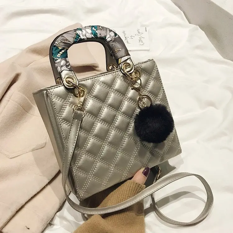 

New Style WOMEN'S Bag Fashion Women's Diana Bag Rhombus Spiraea Waterproof Stereo Type Bag Shoulder Bag/ Hand Bag Backpack