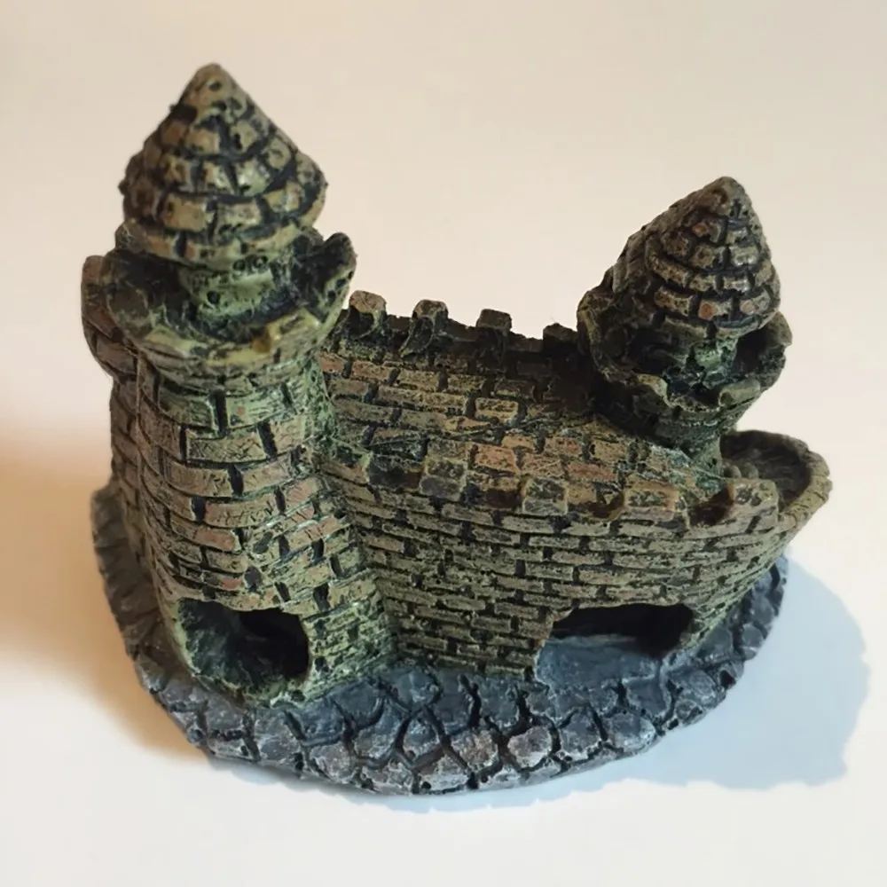 12x7x9,5 см замок для аквариума, украшение для аквариума